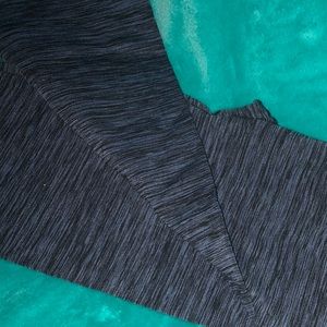 Black & Blue Fleece Lined Leggings